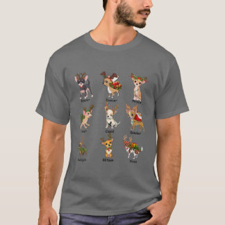 Weihnachten Chihuahua Reindeer Hat Weihnachten Bek T-Shirt