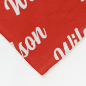 Weihnachten Chihuahua Santa Dog Name Fleecedecke (Ecke)