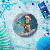 Weihnachten Chihuahua Surfing Pappteller (Party)