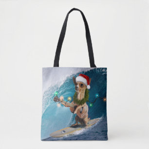 Weihnachten Chihuahua Surfing Tasche