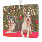 Weihnachten Chihuahuas Autolufterfrischer (Links)