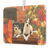 Weihnachten Chihuahuas Autolufterfrischer (Links)