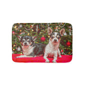 Weihnachten Chihuahuas Badematte (Vorderseite)
