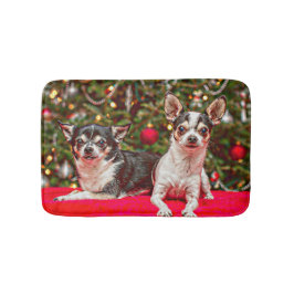 Weihnachten Chihuahuas Badematte
