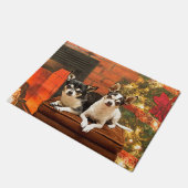 Weihnachten Chihuahuas Fußmatte (Schrägansicht)