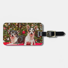 Weihnachten Chihuahuas Gepäckanhänger