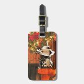 Weihnachten Chihuahuas Gepäckanhänger (Vorderseite vertikal)