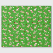 Weihnachten-Chihuahuas Geschenkpapier (Flach)