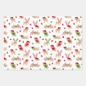 Weihnachten-Chihuahuas Geschenkpapier Set (Vorderseite)