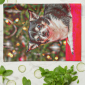 Weihnachten Chihuahuas Geschirrtuch (Gefaltet)