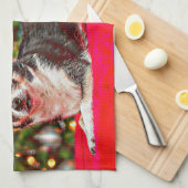 Weihnachten Chihuahuas Geschirrtuch (Viertel Falte)