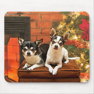 Weihnachten Chihuahuas Mousepad