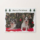 Weihnachten Chihuahuas Puzzle (Horizontal)