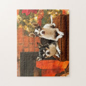 Weihnachten Chihuahuas Puzzle (Vertikal)