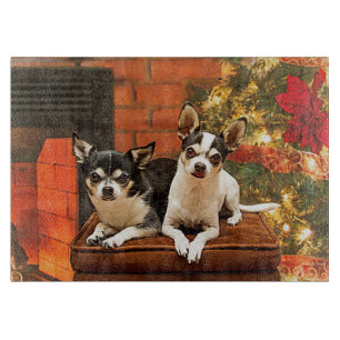Weihnachten Chihuahuas Schneidebrett