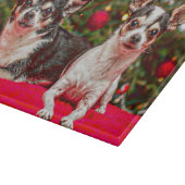 Weihnachten Chihuahuas Schneidebrett (Ecke)