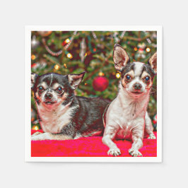Weihnachten Chihuahuas Serviette