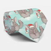 Weihnachten Chinchillas xmas menswees Herrenhals K Krawatte (Gerollt)