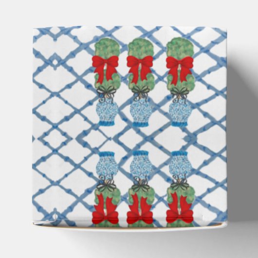 Weihnachten Chinoiserie Bamboo Topiaries Geschenkschachtel (Oben)