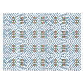 Weihnachten Chinoiserie Bamboo Topiaries Tischdecke (Vorderseite (Horizontal))