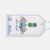 Weihnachten Chinoiserie Ginger Jar Topiary Geschen Geschenkanhänger (Vorderseite (Horizontal))