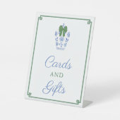 Weihnachten Chinoiserie Kinderduschkarten und Gesc Sockelschild (Vorderseite)