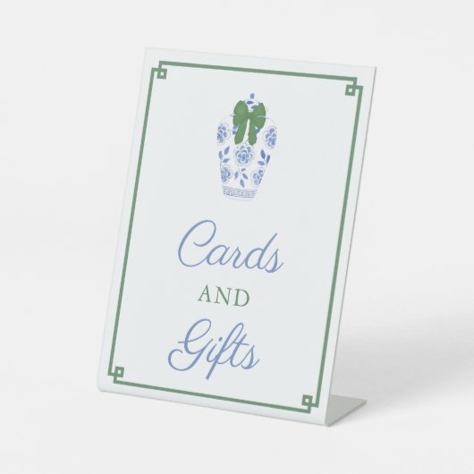 Weihnachten Chinoiserie Kinderduschkarten und Gesc Sockelschild (Vorderseite)