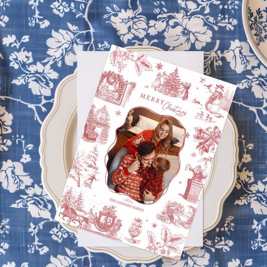 Weihnachten Chinoiserie Toile Foto