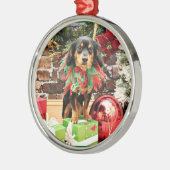 Weihnachten - Chiweenie - Titus Ornament Aus Metall (Links)
