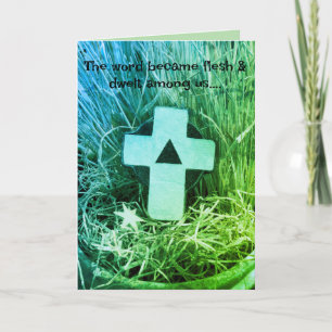 Weihnachten Christlich "das Wort wurde Fleisch" We Dankeskarte