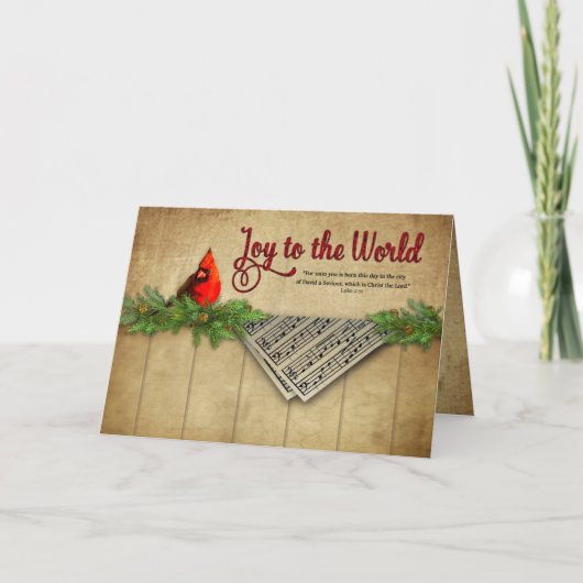 Weihnachten, Christlich, Freude an der Welt, Kardi Karte (Vorderseite)
