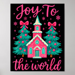 Weihnachten Christliche Kippfigur Freude Für Die W Poster