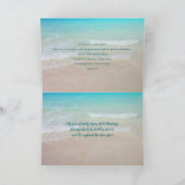 Weihnachten Christliche Schrift am Strand geklappt (Innenseite)