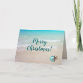 Weihnachten Christliche Schrift am Strand geklappt (Vorderseite)