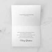 Weihnachten, Christliche Verse, Schnee, rote Kardi Karte (Innenseite)