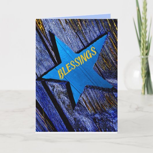 WEIHNACHTEN CHRISTLICHER BIBELTEXT SEGEN STERN KAR (Vorderseite)