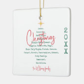 Weihnachten Christlicher Glaube Jesus Religiöse Keramikornament (Links)