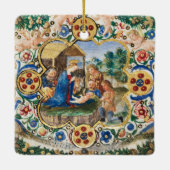 Weihnachten Christlicher Glaube Jesus Religiöse Keramikornament (Rückseite)