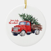 Weihnachten Christlicher Personalisierter Urlaub Keramik Ornament (Vorne)