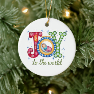 Weihnachten Christlicher Personalisierter Urlaub Keramik Ornament