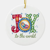 Weihnachten Christlicher Personalisierter Urlaub Keramik Ornament (Vorne)