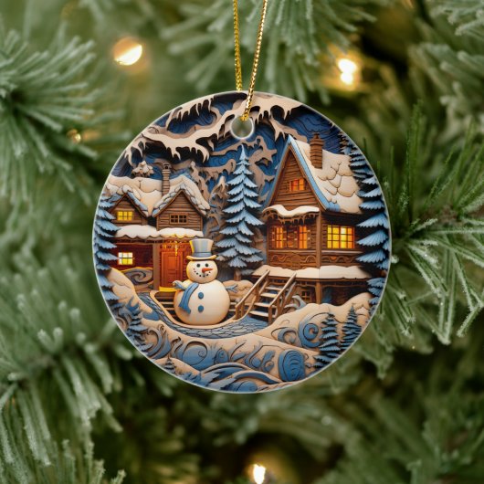 Weihnachten Christlicher Personalisierter Urlaub Keramik Ornament (Baum)