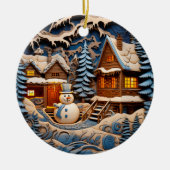 Weihnachten Christlicher Personalisierter Urlaub Keramik Ornament (Vorne)