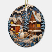Weihnachten Christlicher Personalisierter Urlaub Keramik Ornament (Links)