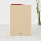 Weihnachten Christliches Kreuz Karte (Rückseite)