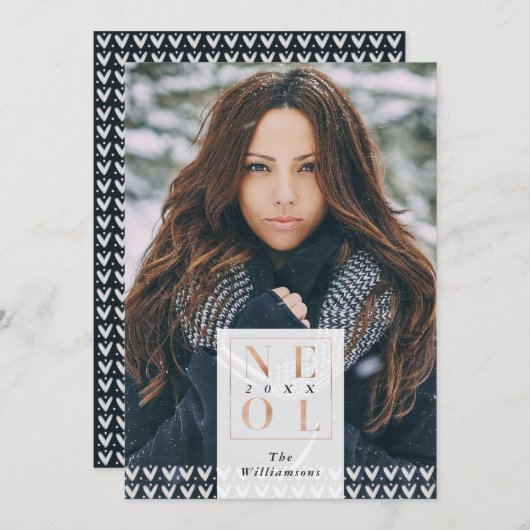 Weihnachten Christmas Trendy Minimalistischer Pull (Vorne/Hinten)