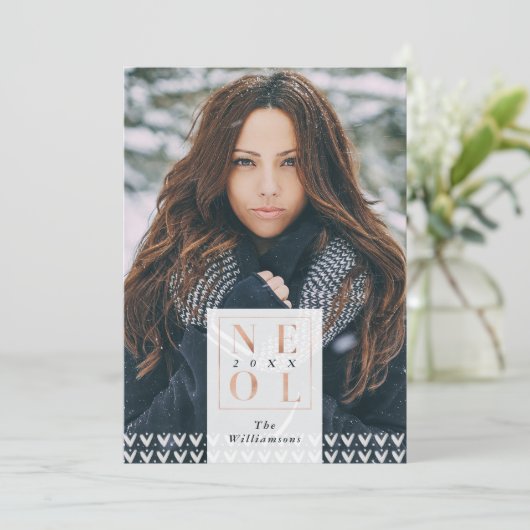 Weihnachten Christmas Trendy Minimalistischer Pull (Stehend Vorderseite)