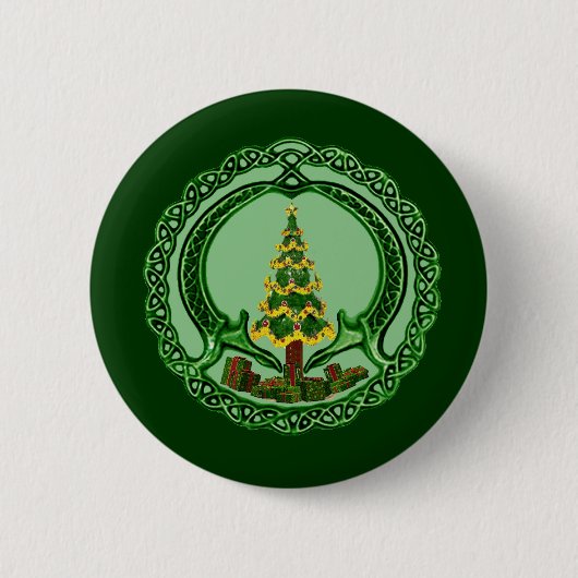 Weihnachten Claddagh Button (Vorderseite)
