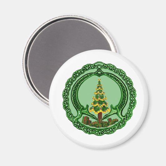 Weihnachten Claddagh Magnet (Vorderseite/Rückseite)