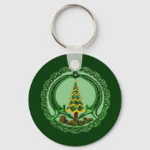 Weihnachten Claddagh Schlüsselanhänger (Vorderseite)